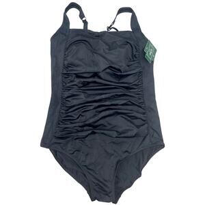 L.L. Bean Size 14 Regular NWT Women's BeanSport Swimwear One piece Swimsuit